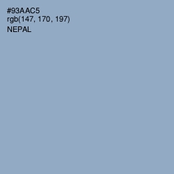#93AAC5 - Nepal Color Image