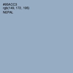 #95ACC3 - Nepal Color Image
