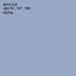 #97A7C6 - Nepal Color Image