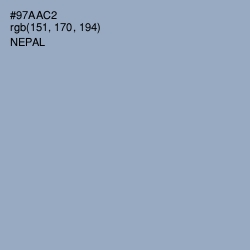 #97AAC2 - Nepal Color Image