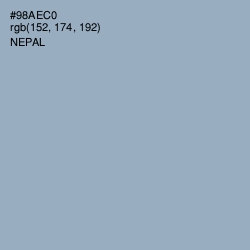 #98AEC0 - Nepal Color Image