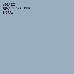 #98AEC1 - Nepal Color Image