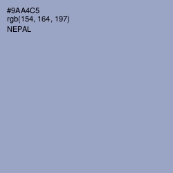 #9AA4C5 - Nepal Color Image