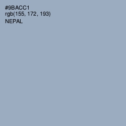 #9BACC1 - Nepal Color Image