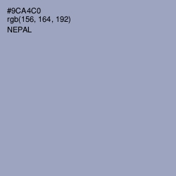 #9CA4C0 - Nepal Color Image