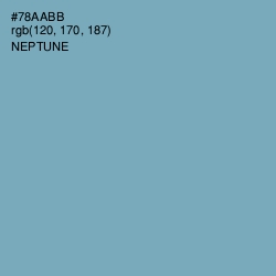 #78AABB - Neptune Color Image