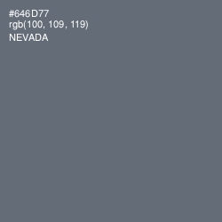 #646D77 - Nevada Color Image