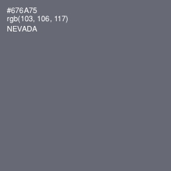 #676A75 - Nevada Color Image