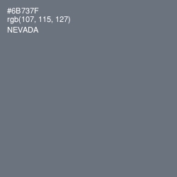 #6B737F - Nevada Color Image