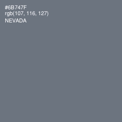 #6B747F - Nevada Color Image