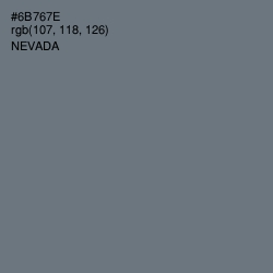 #6B767E - Nevada Color Image