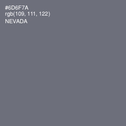 #6D6F7A - Nevada Color Image