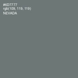 #6D7777 - Nevada Color Image
