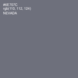 #6E707C - Nevada Color Image