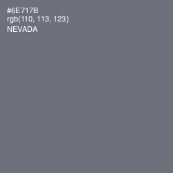 #6E717B - Nevada Color Image