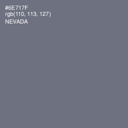 #6E717F - Nevada Color Image