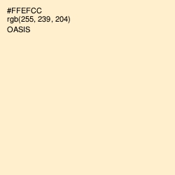 #FFEFCC - Oasis Color Image