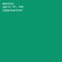 #0A976D - Observatory Color Image