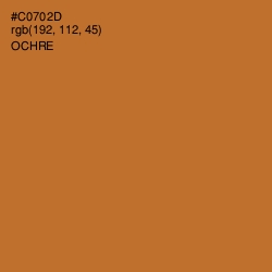 #C0702D - Ochre Color Image