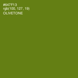 #647F13 - Olivetone Color Image