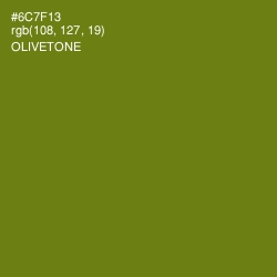 #6C7F13 - Olivetone Color Image