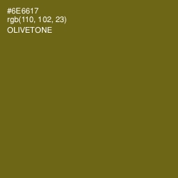 #6E6617 - Olivetone Color Image