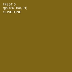 #7E6415 - Olivetone Color Image