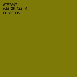 #7E7A07 - Olivetone Color Image
