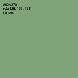 #80A379 - Olivine Color Image