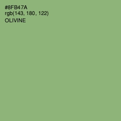 #8FB47A - Olivine Color Image