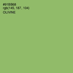 #91BB68 - Olivine Color Image
