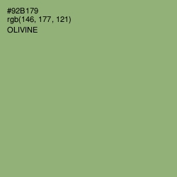 #92B179 - Olivine Color Image