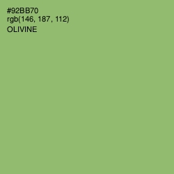 #92BB70 - Olivine Color Image