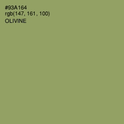 #93A164 - Olivine Color Image