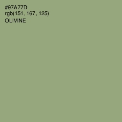 #97A77D - Olivine Color Image