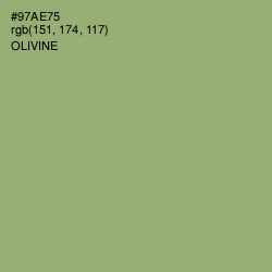 #97AE75 - Olivine Color Image
