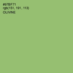 #97BF71 - Olivine Color Image