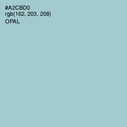 #A2CBD0 - Opal Color Image