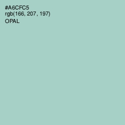 #A6CFC5 - Opal Color Image
