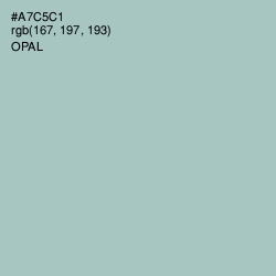 #A7C5C1 - Opal Color Image