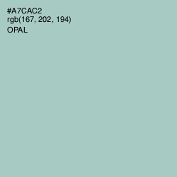 #A7CAC2 - Opal Color Image