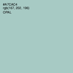 #A7CAC4 - Opal Color Image