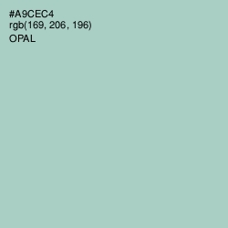 #A9CEC4 - Opal Color Image