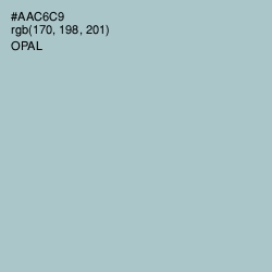 #AAC6C9 - Opal Color Image