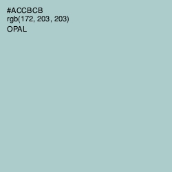 #ACCBCB - Opal Color Image