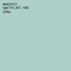 #AECFC7 - Opal Color Image