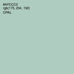 #AFCCC0 - Opal Color Image