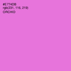 #E774DB - Orchid Color Image