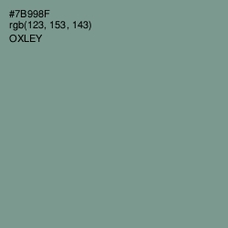 #7B998F - Oxley Color Image