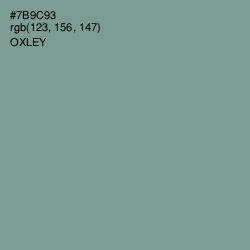 #7B9C93 - Oxley Color Image